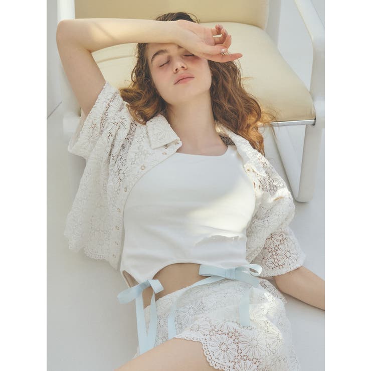 CUP IN RIBBON TANK TOP/カップインリボンタンクトップ | CALNAMUR | 詳細画像6 