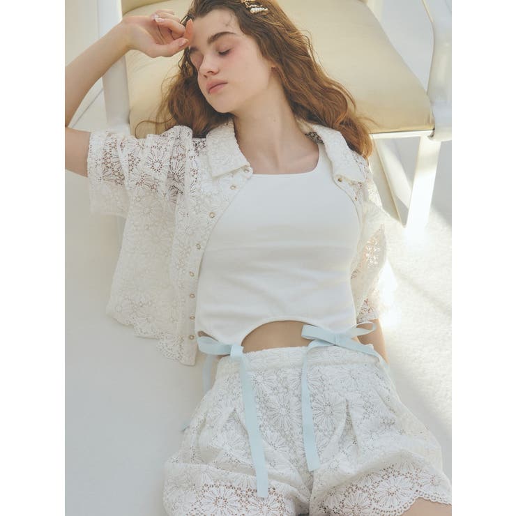 CUP IN RIBBON TANK TOP/カップインリボンタンクトップ | CALNAMUR | 詳細画像8 