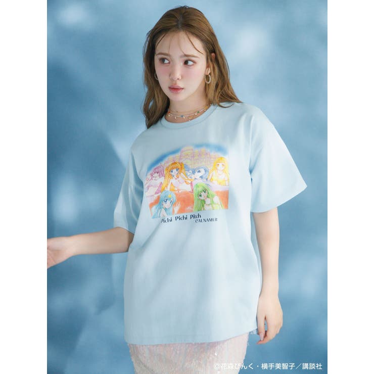 ブルー | 【ぴちぴちピッチコラボ】ぴちぴちピッチTシャツ | CALNAMUR