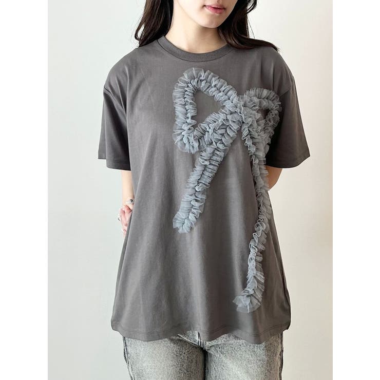 3D RIBBON BIG TEE/3DリボンビッグTシャツ | CALNAMUR | 詳細画像11 
