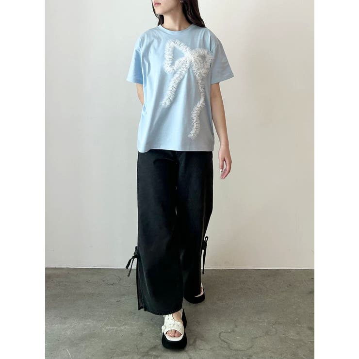3D RIBBON BIG TEE/3DリボンビッグTシャツ | CALNAMUR | 詳細画像18 