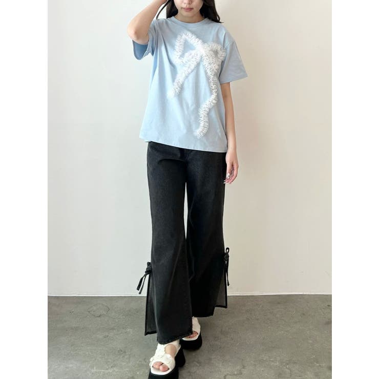 3D RIBBON BIG TEE/3DリボンビッグTシャツ | CALNAMUR | 詳細画像20 