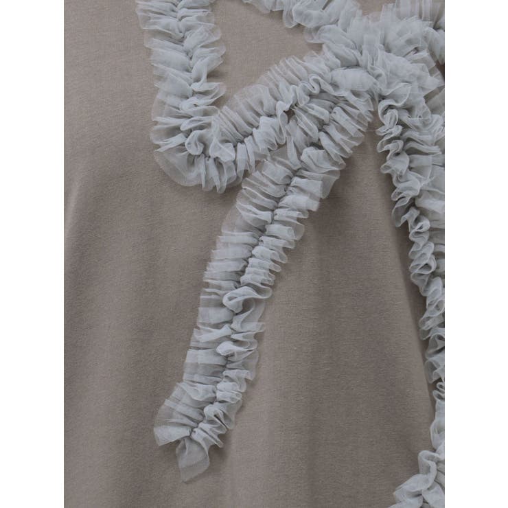 3D RIBBON BIG TEE/3DリボンビッグTシャツ[品番：MKSW0064928