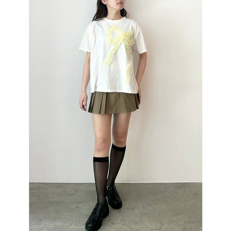 3D RIBBON BIG TEE/3DリボンビッグTシャツ | CALNAMUR | 詳細画像7 