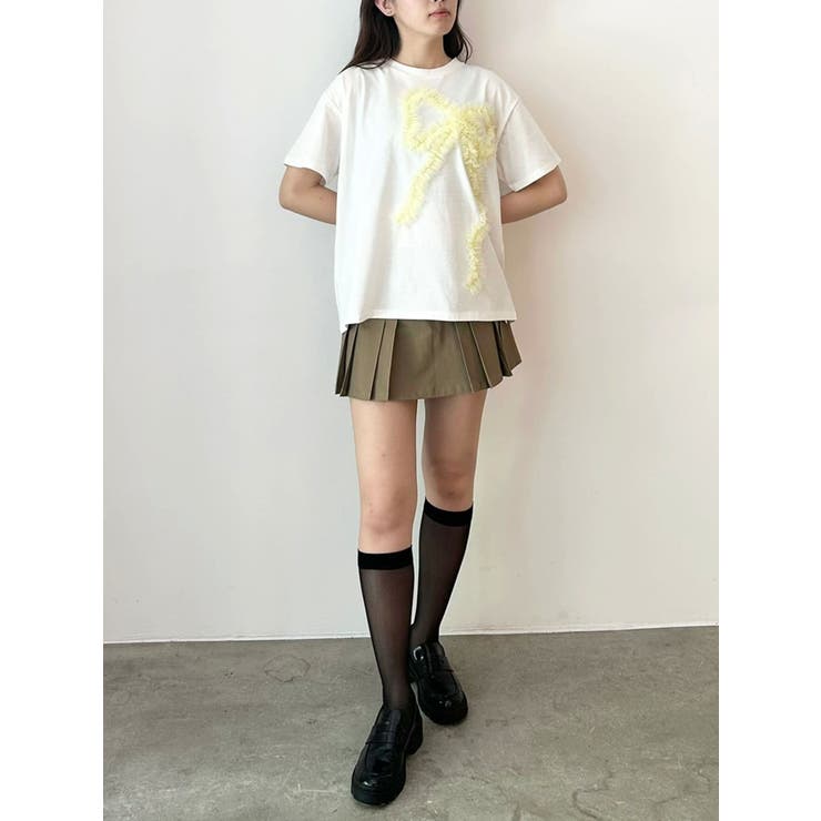 3D RIBBON BIG TEE/3DリボンビッグTシャツ | CALNAMUR | 詳細画像8 