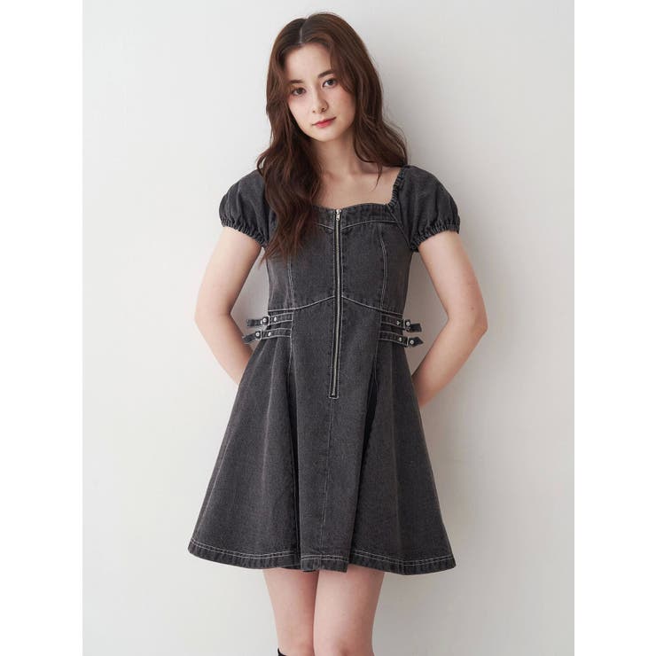 パラスパレス ワンピース ロング インディゴ デニム 2way コットン L 綿 ベアデニムロングワンピース[品番：MKSW0058678]｜GYDA