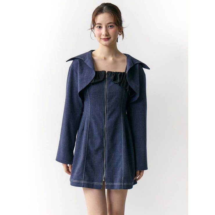 クロップドジャケット＆ミニワンピースセット | CALNAMUR | 詳細画像10 