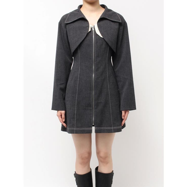 クロップドジャケット＆ミニワンピースセット | CALNAMUR | 詳細画像35 