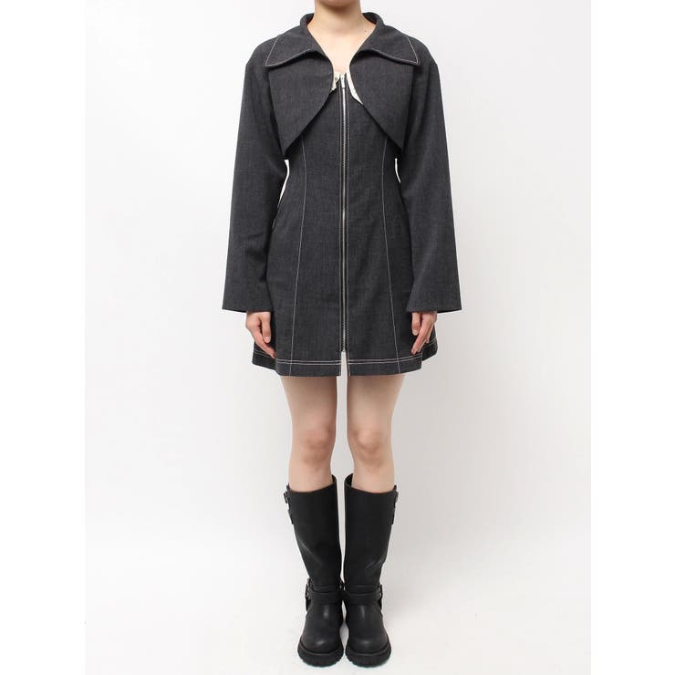 クロップドジャケット＆ミニワンピースセット | CALNAMUR | 詳細画像46 