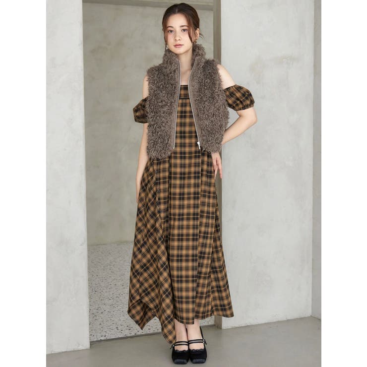 ２ＷＡＹチェックロングワンピース | CALNAMUR | 詳細画像24 