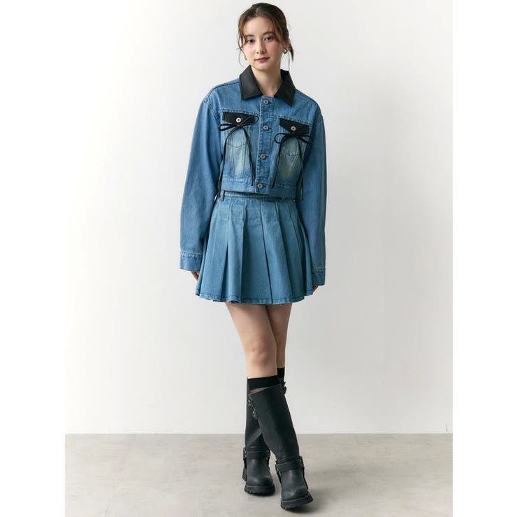プリーツデニムミニスカート | CALNAMUR | 詳細画像23 