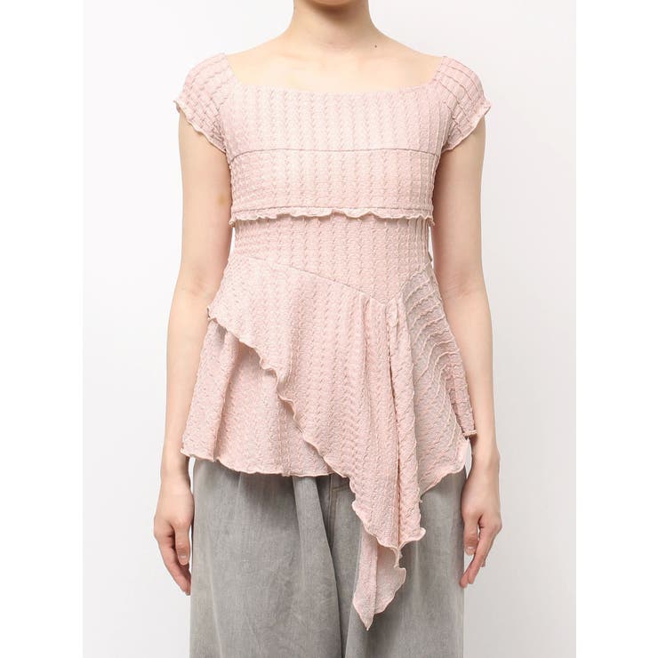 アシンメトリーヘムウェーブトップス | CALNAMUR | 詳細画像34 