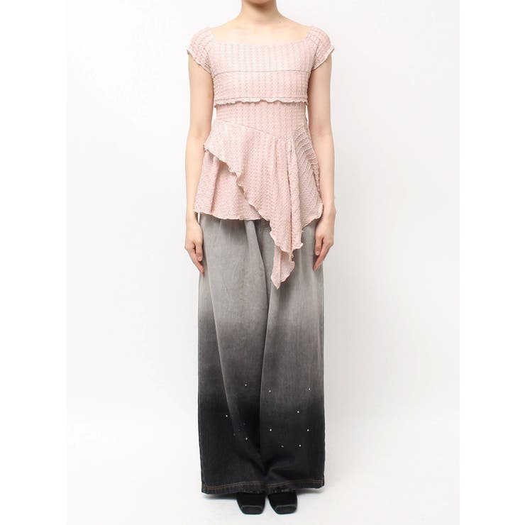 アシンメトリーヘムウェーブトップス | CALNAMUR | 詳細画像43 