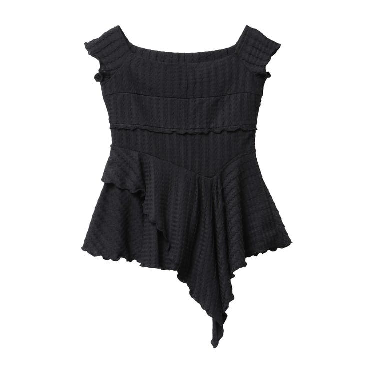 アシンメトリーヘムウェーブトップス | CALNAMUR | 詳細画像47 