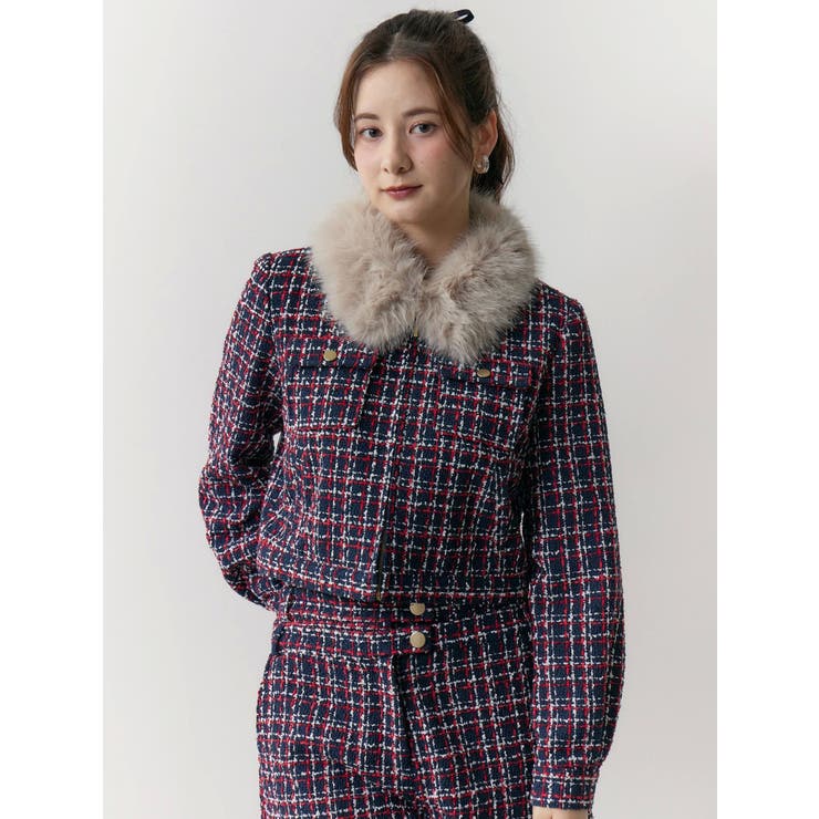 ２ＷＡＹクラシカルツイードティペットＪＫ | CALNAMUR | 詳細画像21 