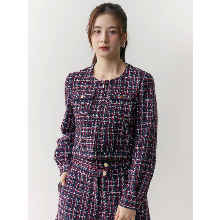 ２ＷＡＹクラシカルツイードティペットＪＫ | CALNAMUR | 詳細画像23 