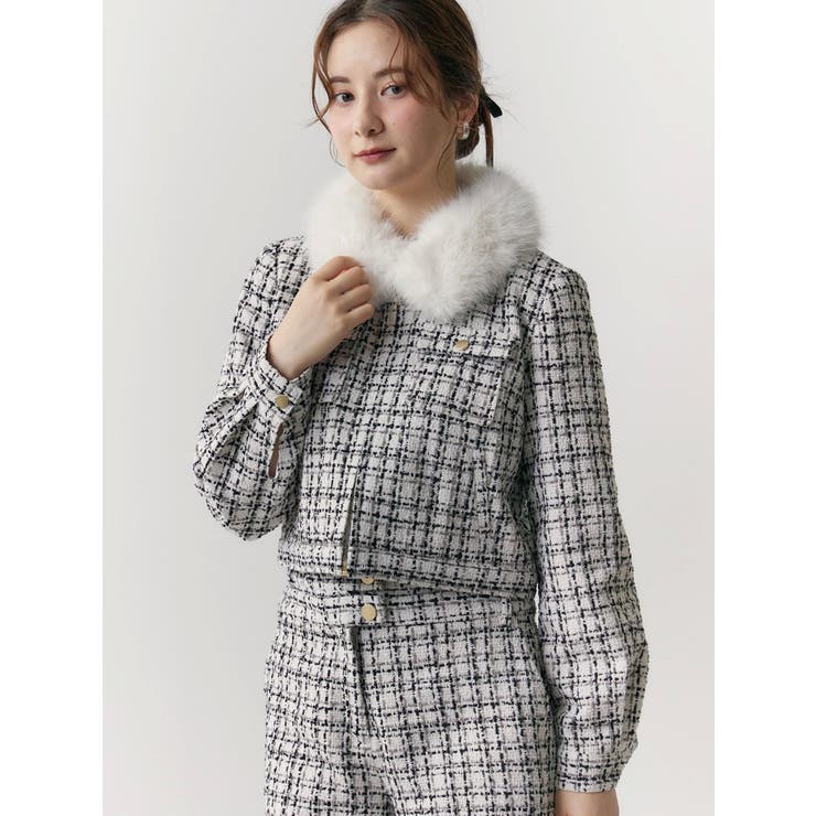 ２ＷＡＹクラシカルツイードティペットＪＫ | CALNAMUR | 詳細画像25 