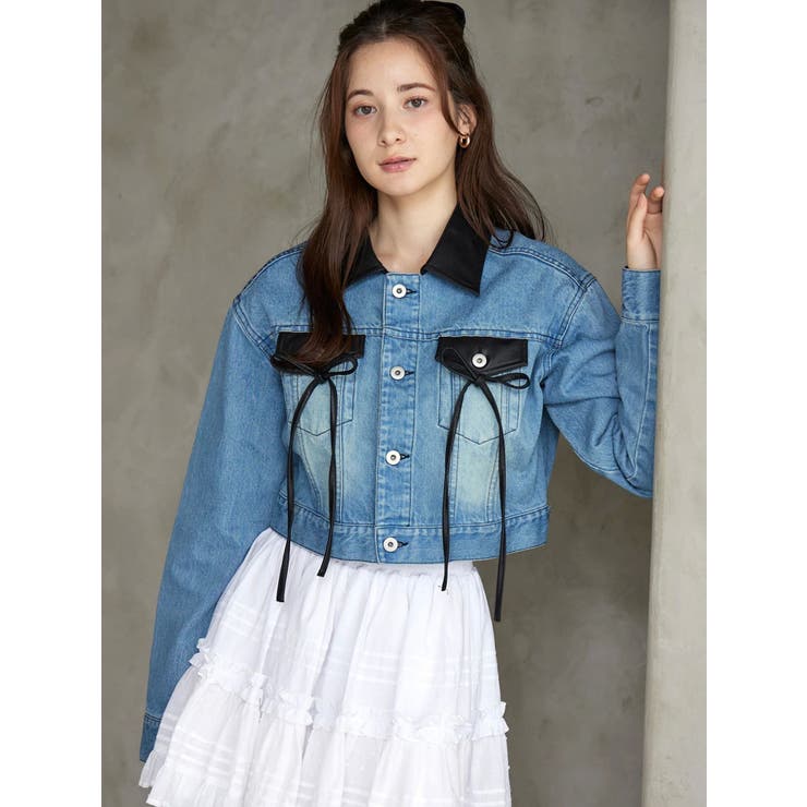 フェイクレザースウィッチングデニムジャケット | CALNAMUR | 詳細画像26 