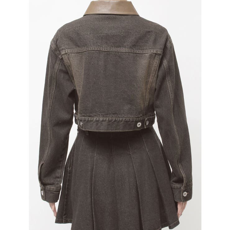 フェイクレザースウィッチングデニムジャケット | CALNAMUR | 詳細画像45 