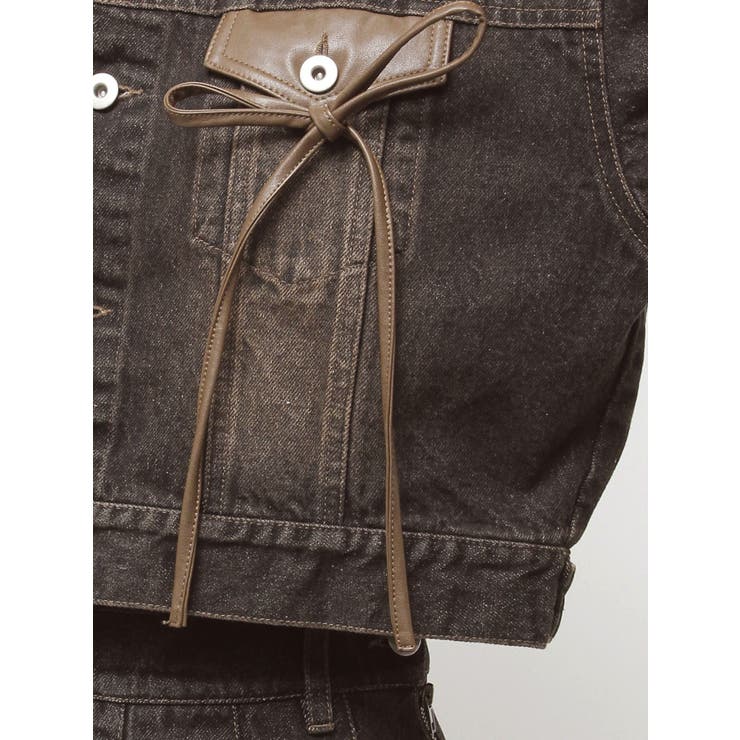 フェイクレザースウィッチングデニムジャケット | CALNAMUR | 詳細画像50 