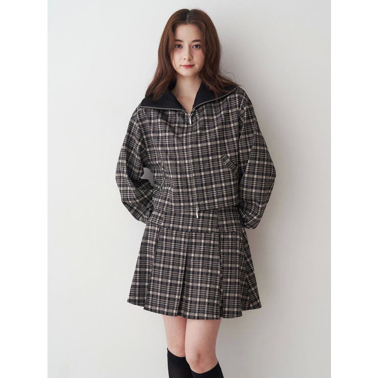 チェックニットソーブルゾン | CALNAMUR | 詳細画像10 