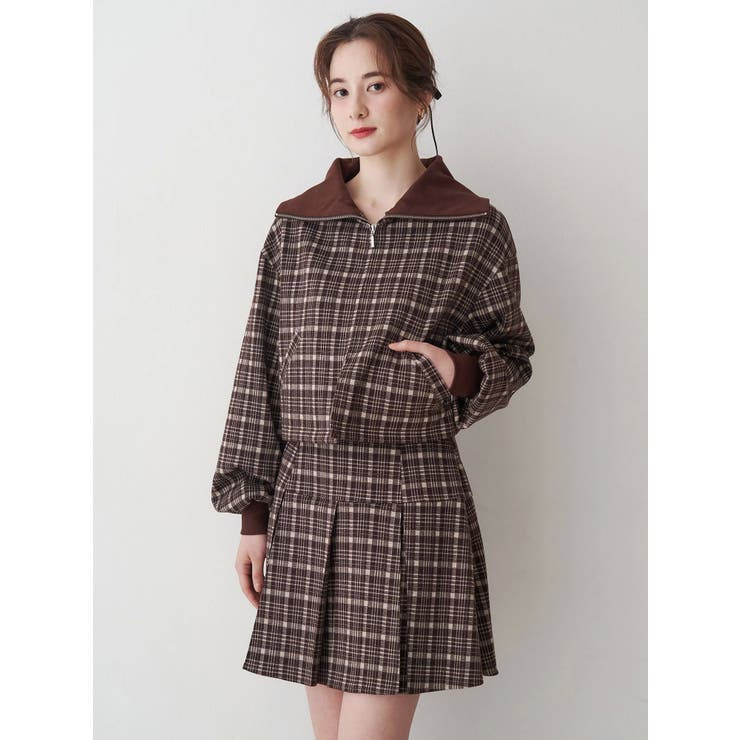 チェックニットソーブルゾン | CALNAMUR | 詳細画像11 