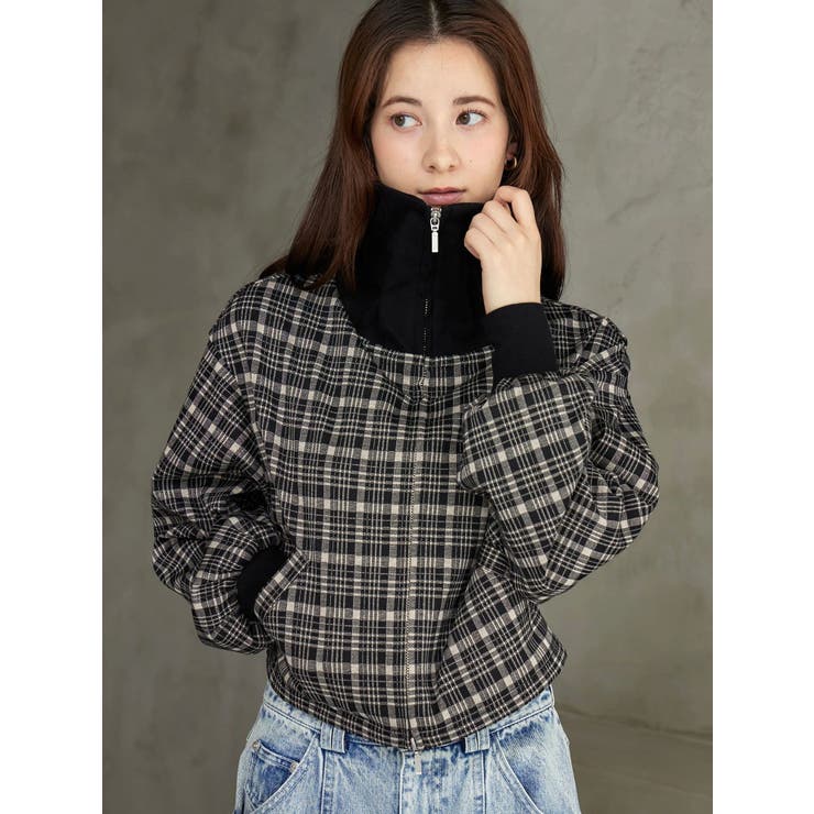 チェックニットソーブルゾン | CALNAMUR | 詳細画像20 