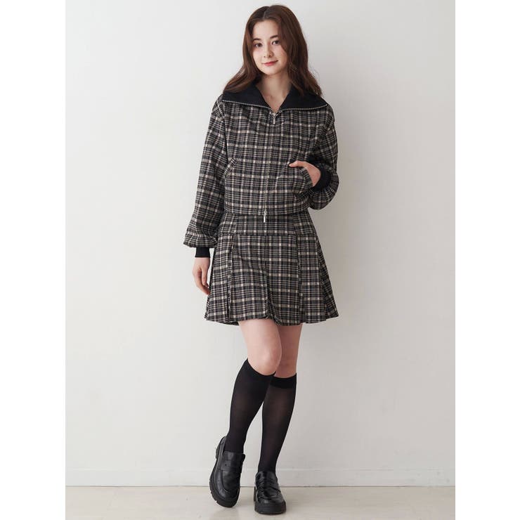 チェックニットソーブルゾン | CALNAMUR | 詳細画像25 