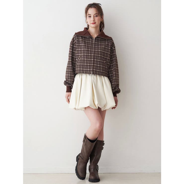 チェックニットソーブルゾン | CALNAMUR | 詳細画像30 