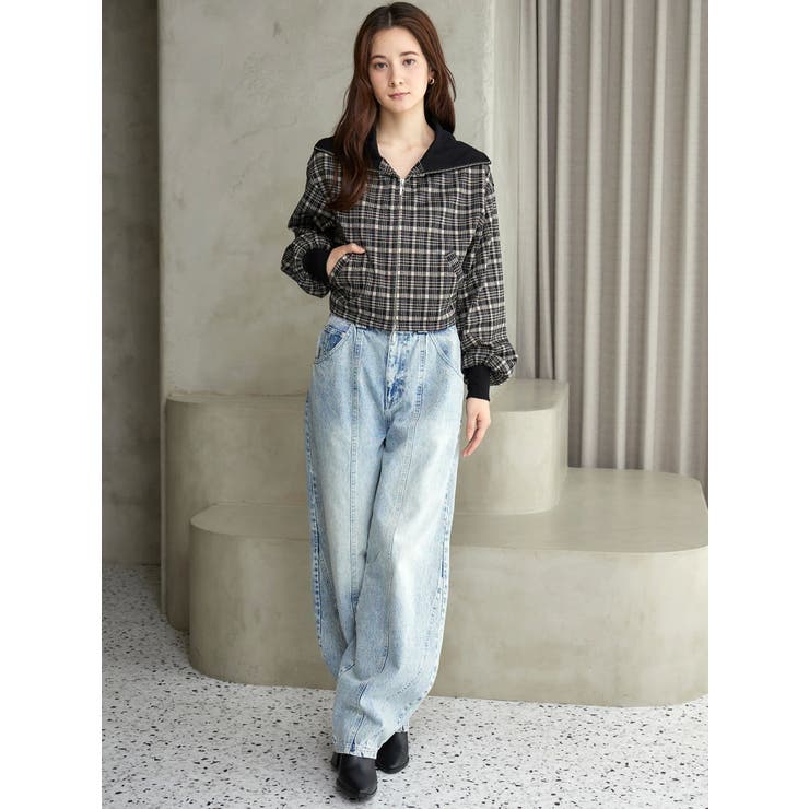 チェックニットソーブルゾン | CALNAMUR | 詳細画像33 