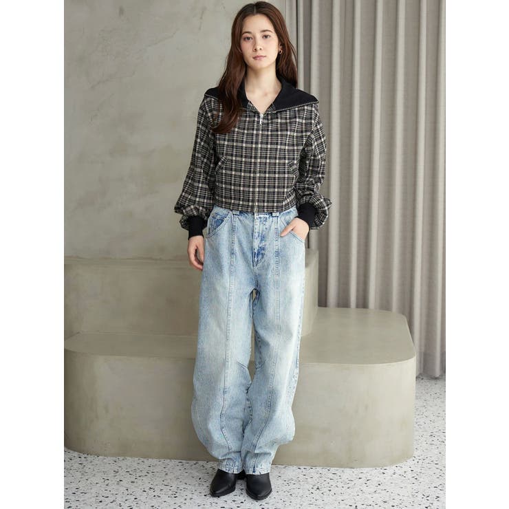 チェックニットソーブルゾン | CALNAMUR | 詳細画像34 