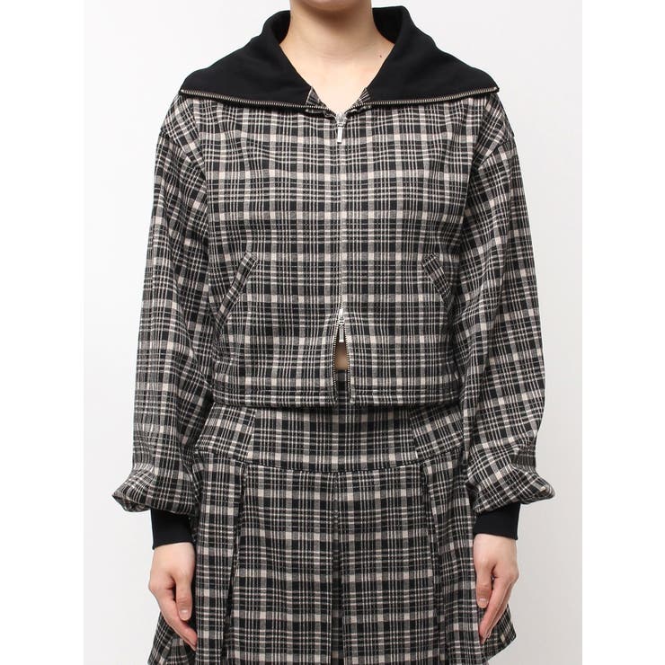 チェックニットソーブルゾン | CALNAMUR | 詳細画像44 