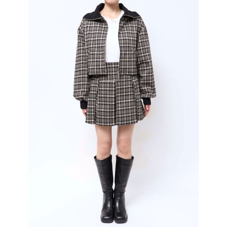 チェックニットソーブルゾン | CALNAMUR | 詳細画像45 