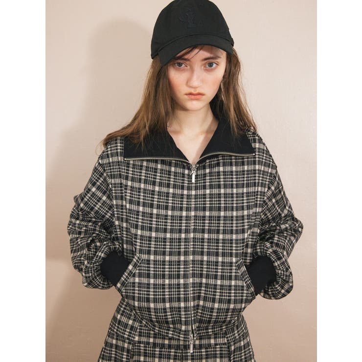 チェックニットソーブルゾン | CALNAMUR | 詳細画像7 