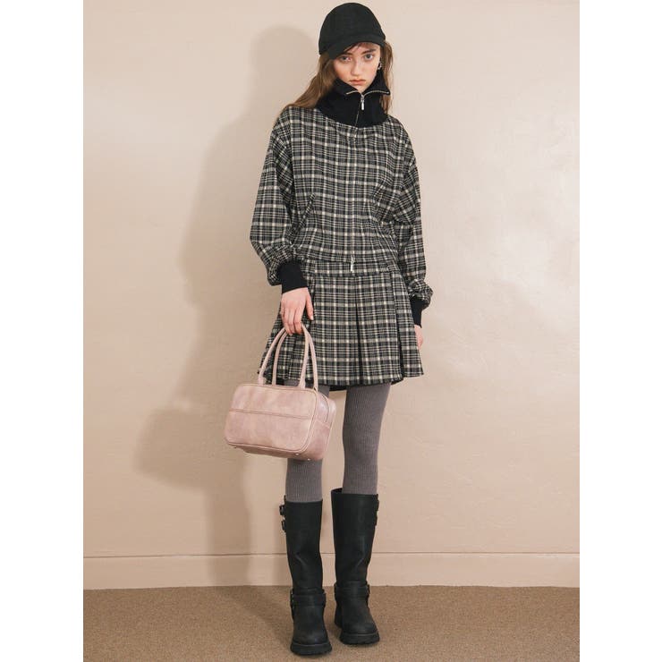 チェックニットソーブルゾン | CALNAMUR | 詳細画像9 