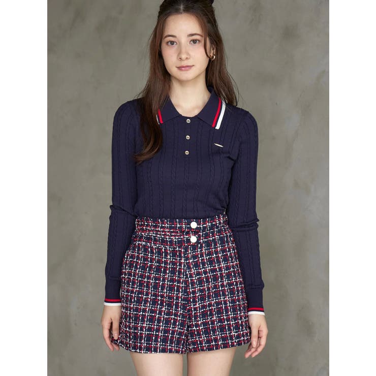 クラシカルツイードレイヤードライクミニマルショーツ | CALNAMUR | 詳細画像12 