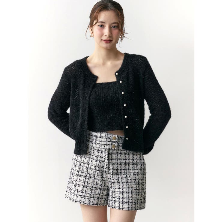 クラシカルツイードレイヤードライクミニマルショーツ | CALNAMUR | 詳細画像16 