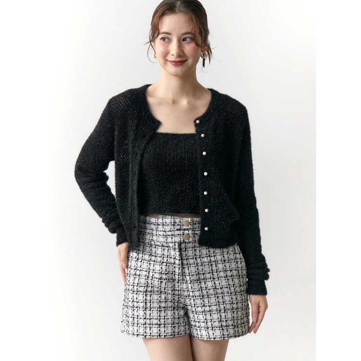 クラシカルツイードレイヤードライクミニマルショーツ | CALNAMUR | 詳細画像17 