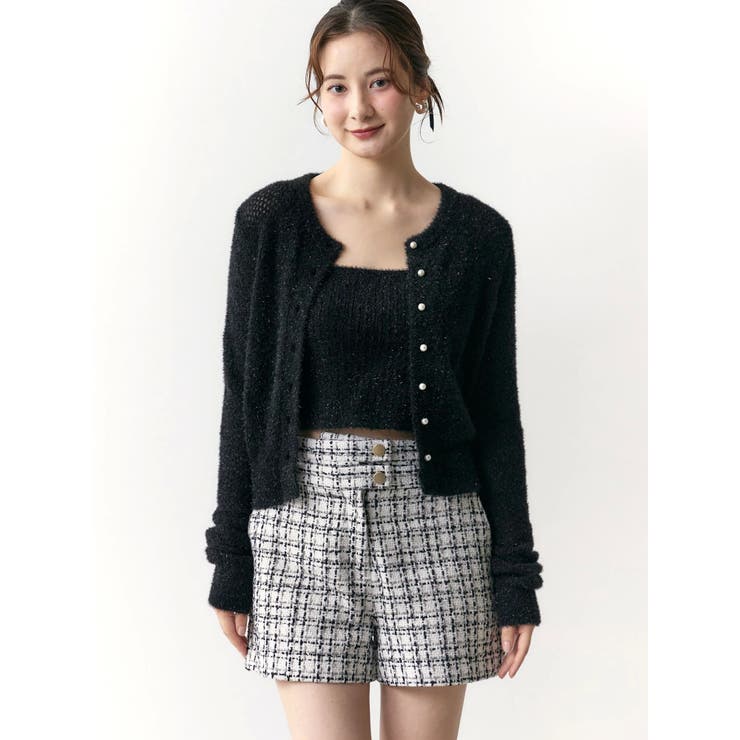 クラシカルツイードレイヤードライクミニマルショーツ | CALNAMUR | 詳細画像18 