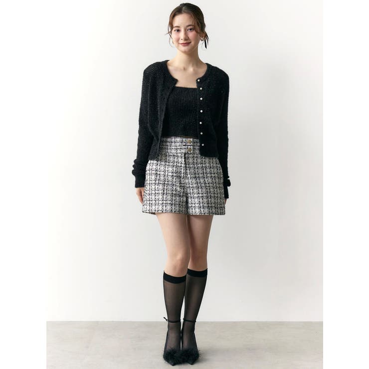 クラシカルツイードレイヤードライクミニマルショーツ | CALNAMUR | 詳細画像31 