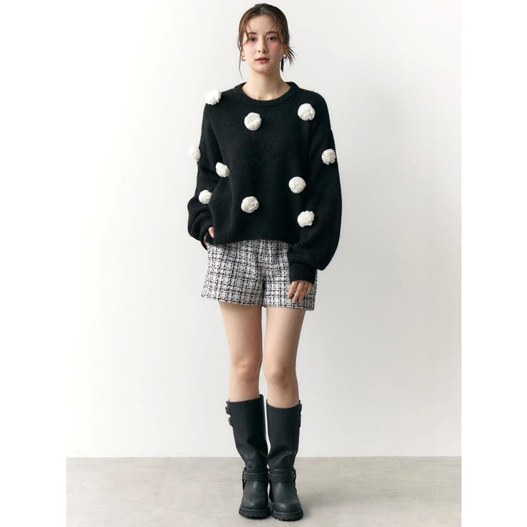 クラシカルツイードレイヤードライクミニマルショーツ | CALNAMUR | 詳細画像33 