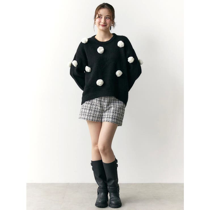 クラシカルツイードレイヤードライクミニマルショーツ | CALNAMUR | 詳細画像35 