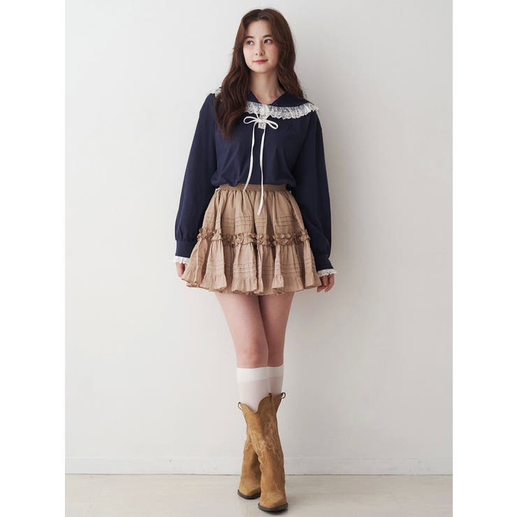 コットンギャザーボリュームスカート | CALNAMUR | 詳細画像16 