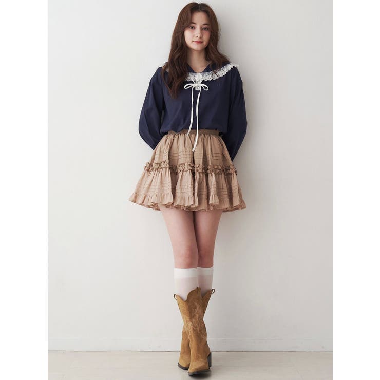 コットンギャザーボリュームスカート | CALNAMUR | 詳細画像20 