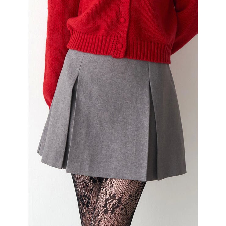 サイドデザインプリーツミニスカート | CALNAMUR | 詳細画像1 