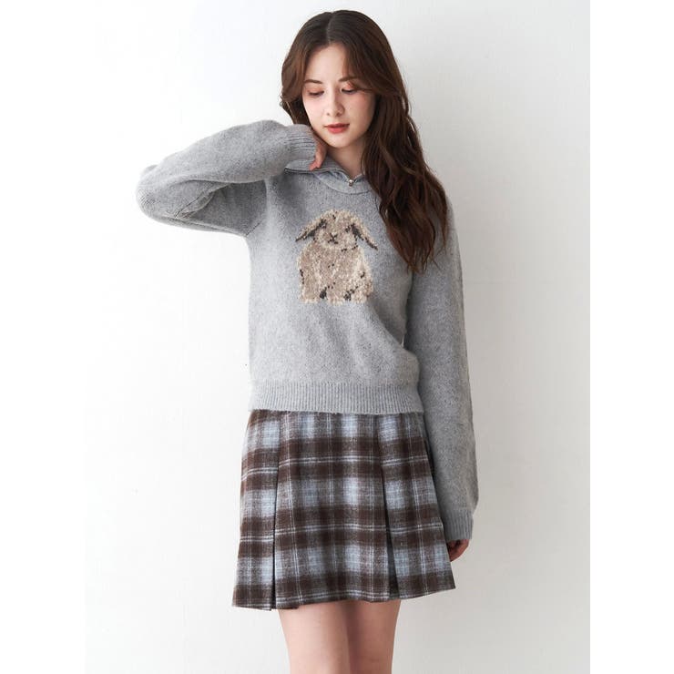 サイドデザインプリーツミニスカート | CALNAMUR | 詳細画像20 