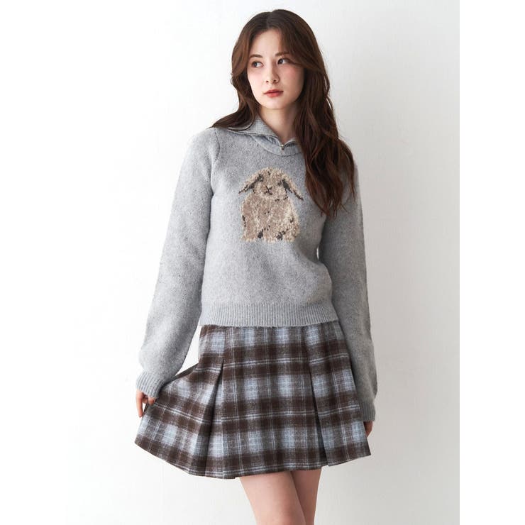 サイドデザインプリーツミニスカート | CALNAMUR | 詳細画像21 