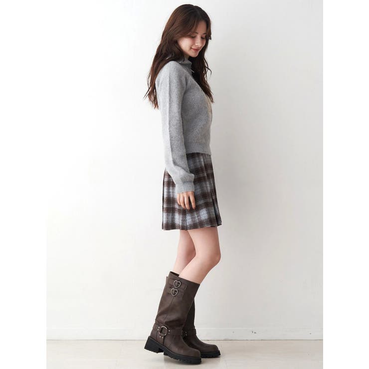 サイドデザインプリーツミニスカート | CALNAMUR | 詳細画像35 