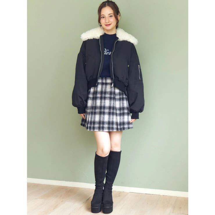 サイドデザインプリーツミニスカート | CALNAMUR | 詳細画像42 