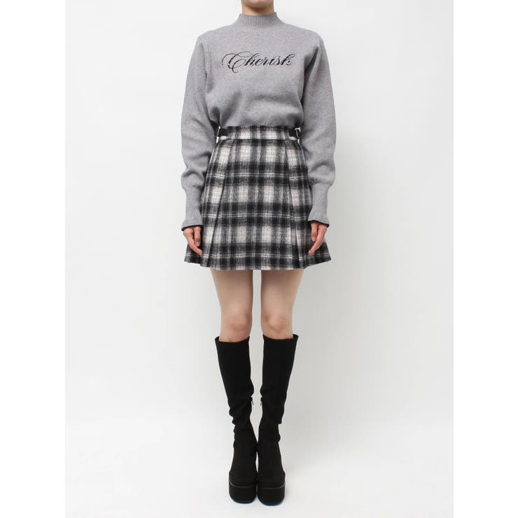 サイドデザインプリーツミニスカート | CALNAMUR | 詳細画像50 